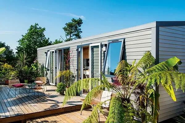 Mobil-home à acheter au sein du camping Les Chalands Fleuris en Bretagne sud