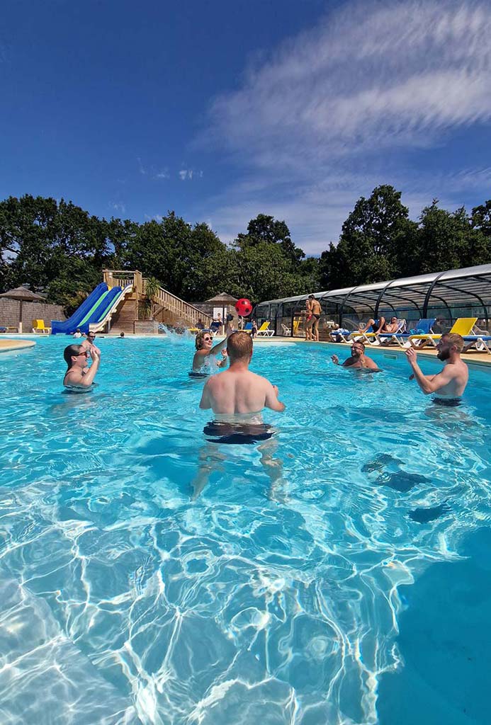 Aquatic area of the campsite in Brière near Guérande